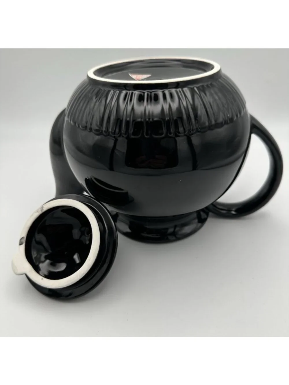 Vandor Rare 1990 Safari Zebra Teapot Black Animal Motif Vintage Retro Minor Flaw